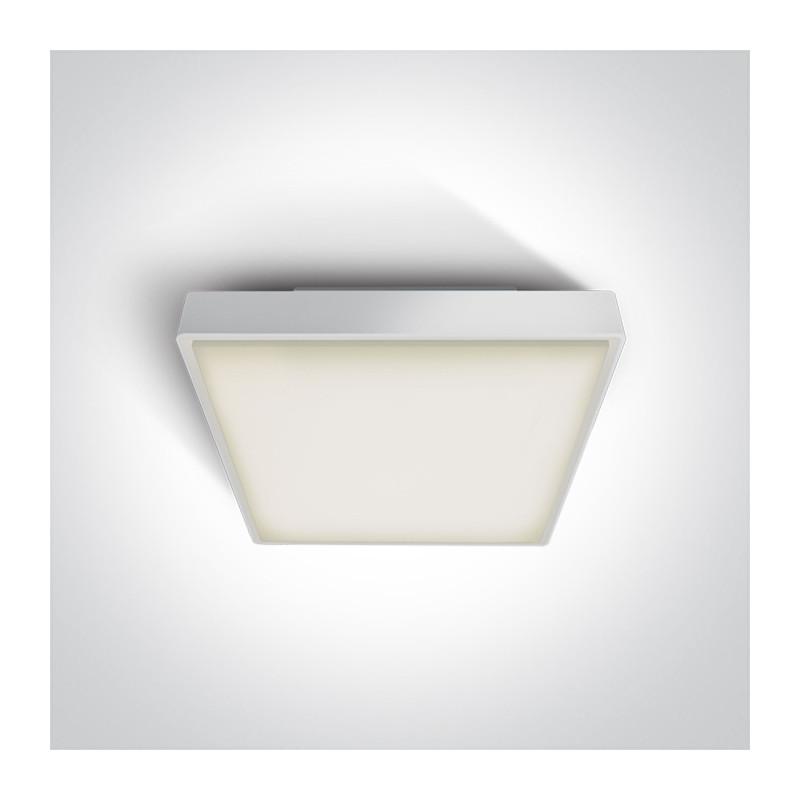 67282AN/W/W biały plafon LED 3000K 24W IP65 nieściemnialny zasilacz LED w zestawie 