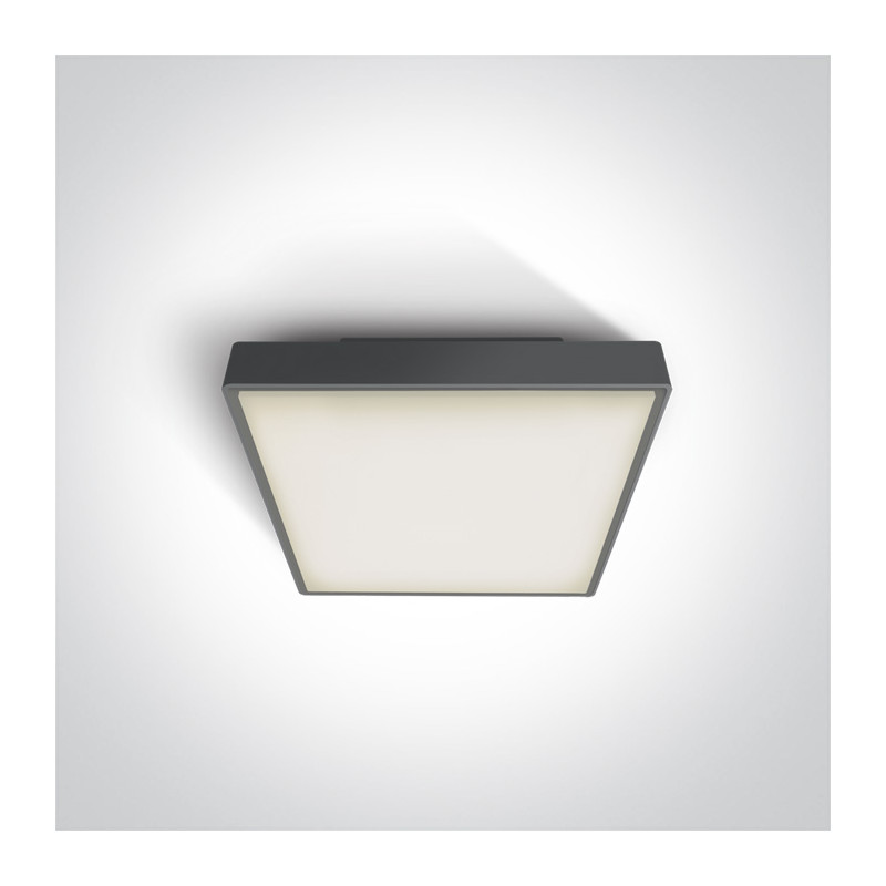 67282E/AN plafon w kolorze antracyt  E27 IP65 korpus ABS i klosz PC