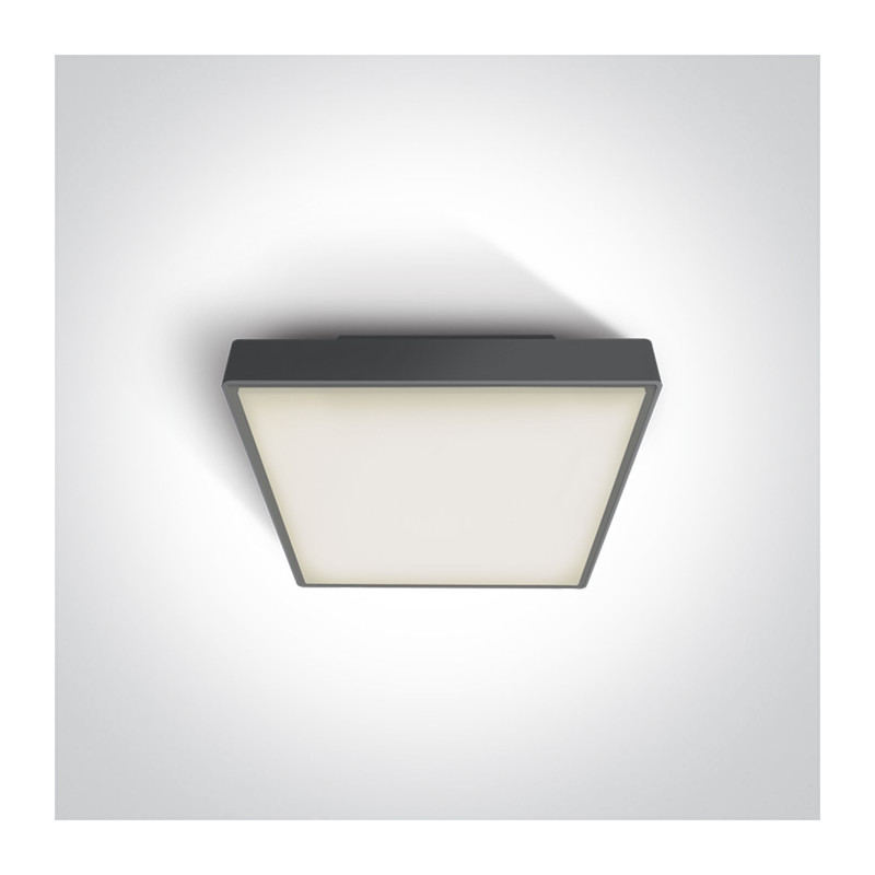 67282N/AN/W plafon w kolorze antracyt LED 3000K 16W IP65 nieściemnialny zasilacz LED w zestawie 