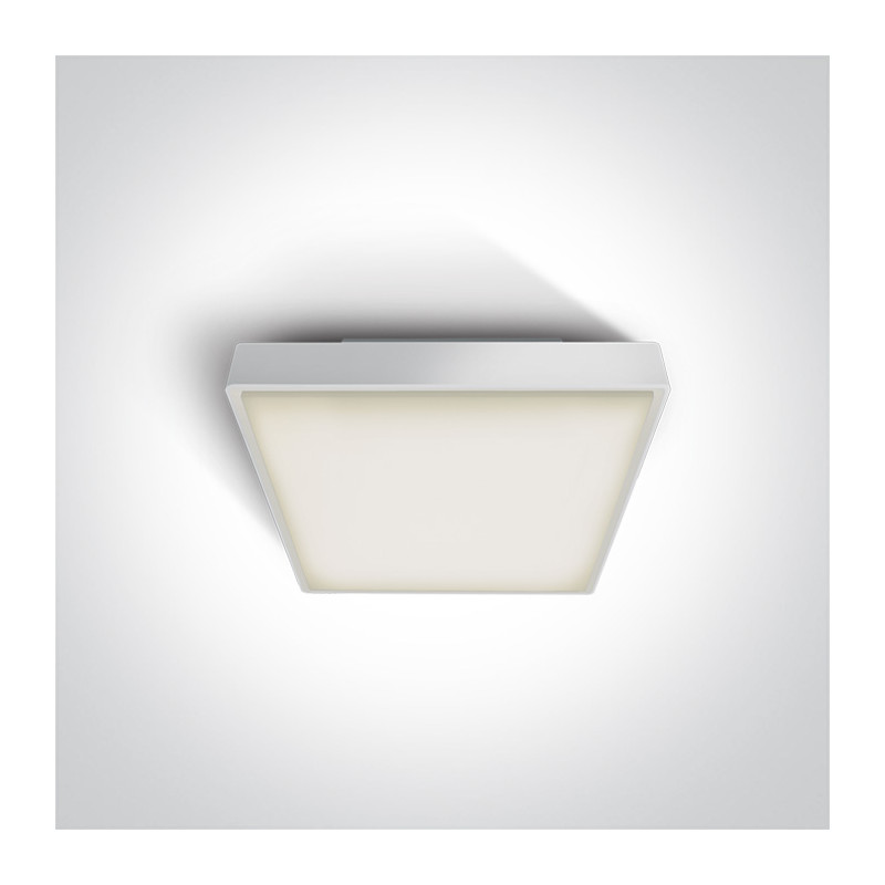 67282N/W/W biały plafon LED 3000K 16W IP65 nieściemnialny zasilacz LED w zestawie 