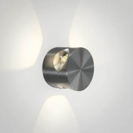 67298/AL/W oprawa ścienna aluminiowa 3000K 3x3W IP54 zasilacz w zestawie 