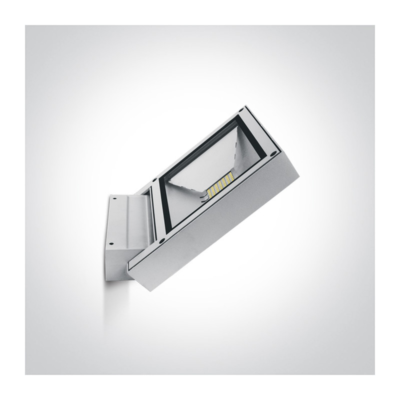 67346/W/W biała oprawa ścienna LED 3000K 12W IP65 zasilacz w zestawie    