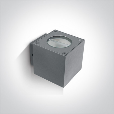 67354/G/W szary kinkiet LED 3000K 2x3W IP54 nieściemnialny zasilacz LED w zestawie 