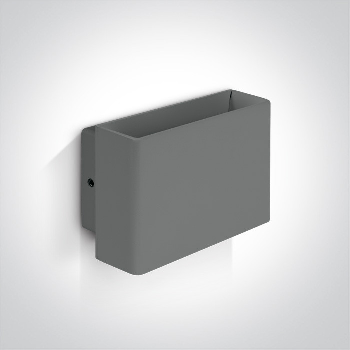 67356/G/W szary kinkiet LED 3000K 5W IP54 nieściemnialny zasilacz LED w zestawie