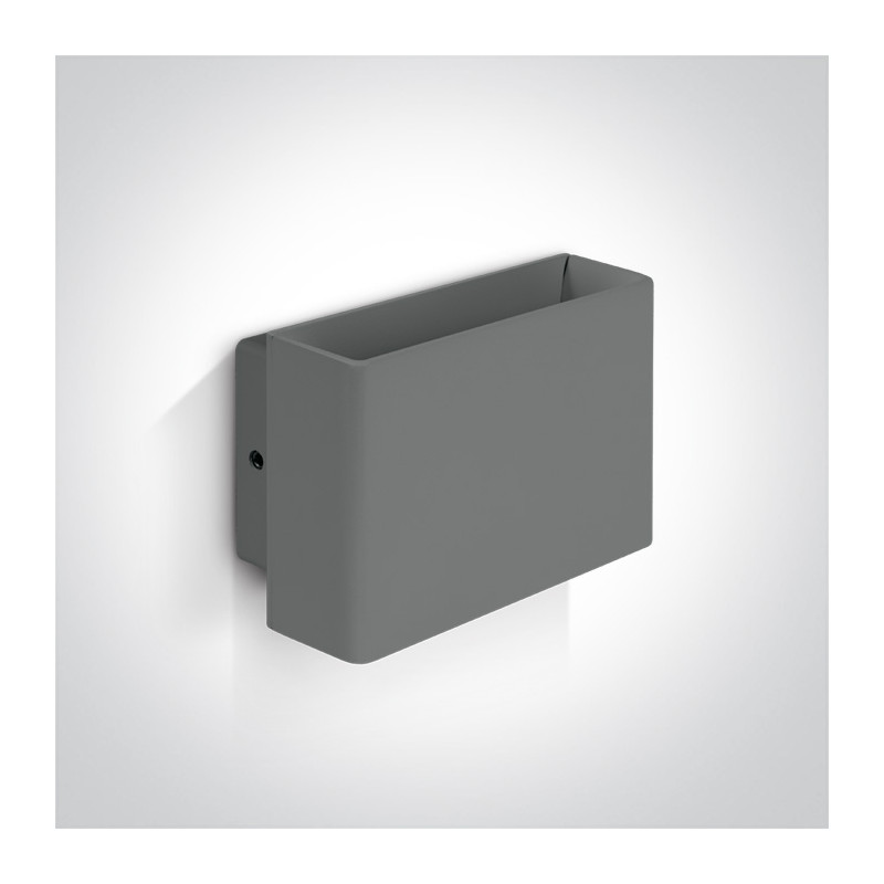 67356/G/W szary kinkiet LED 3000K 5W IP54 nieściemnialny zasilacz LED w zestawie