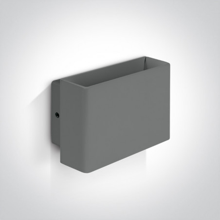 67356/G/W szary kinkiet LED 3000K 5W IP54 nieściemnialny zasilacz LED w zestawie