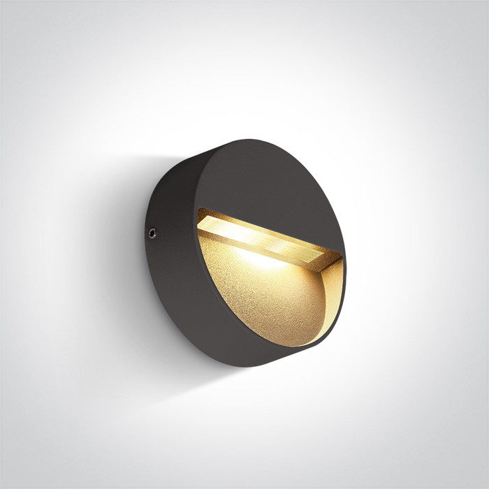 67359/AN/W kinkiet w kolorze antracyt LED 3000K 3W IP54 nieściemnialny zasilacz LED w zestawie