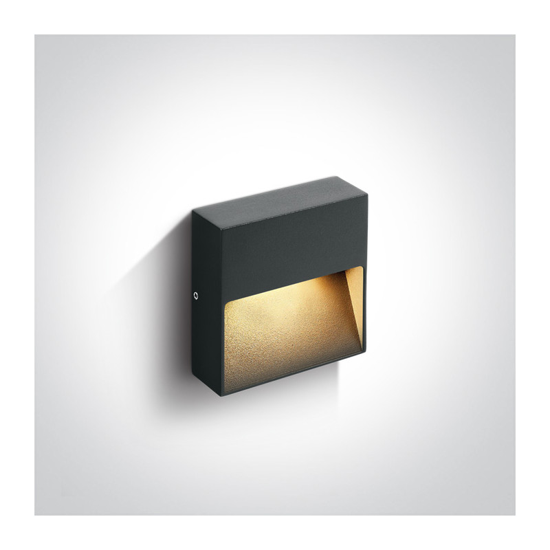 67359A/AN/W kinkiet w kolorze antracyt LED 3000K 3W IP54 nieściemnialny zasilacz LED w zestawie