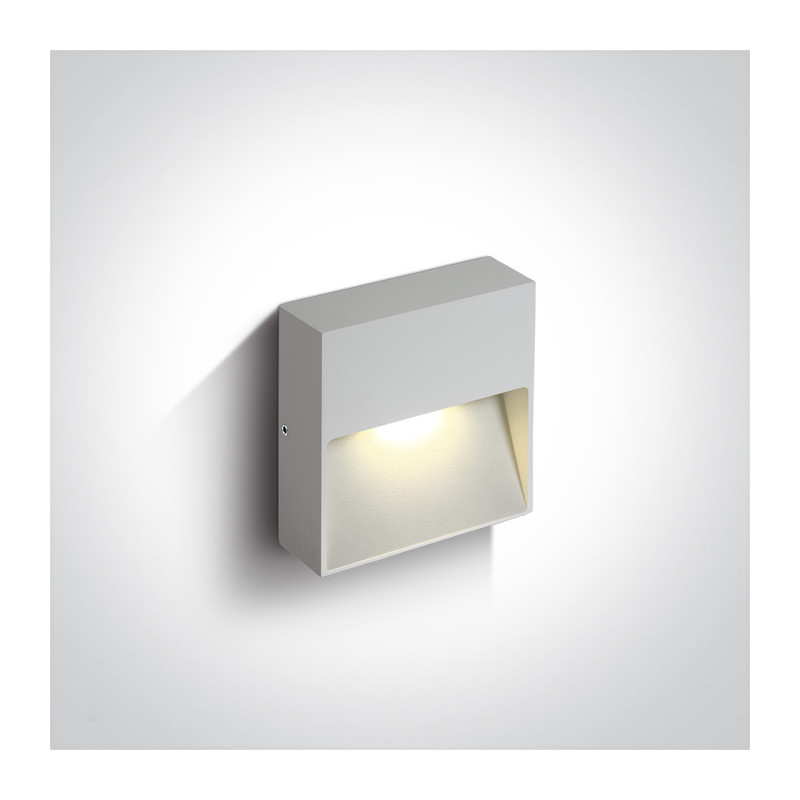 67359A/W/W biały kinkiet LED 3000K 3W IP54 nieściemnialny zasilacz LED w zestawie