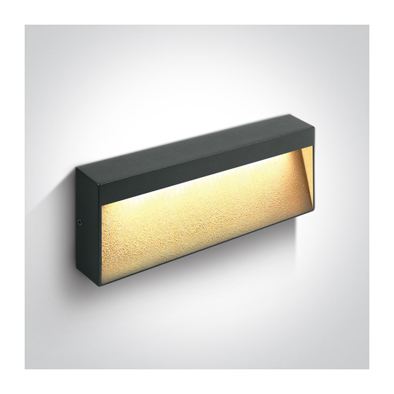 67359B/AN/W kinkiet w kolorze antracyt LED 3000K 6W IP54 nieściemnialny zasilacz LED w zestawie