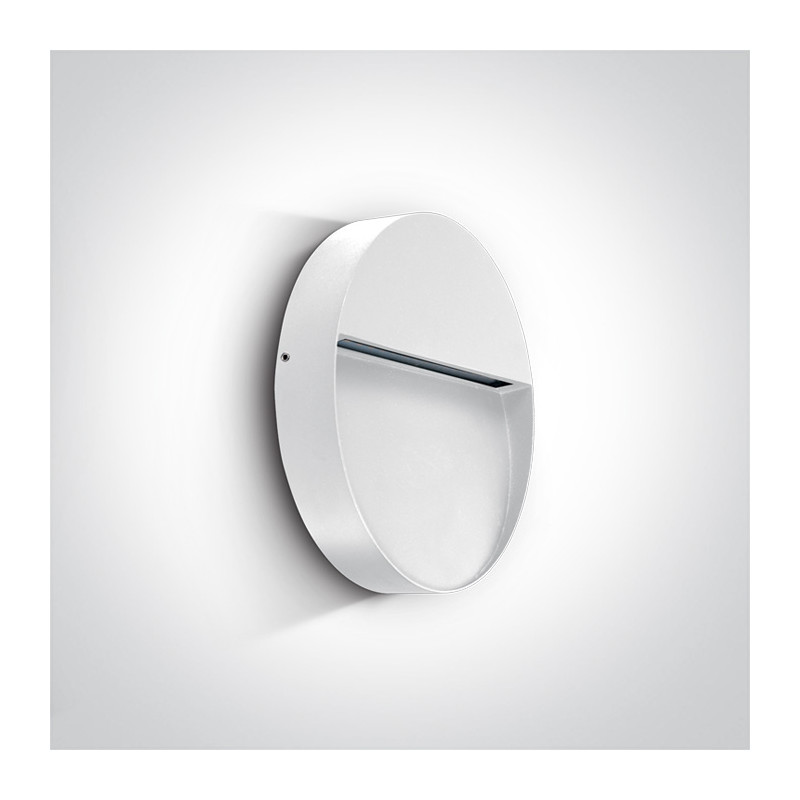 67360/W/W biały kinkiet LED 3000K 9W IP54 nieściemnialny zasilacz LED w zestawie