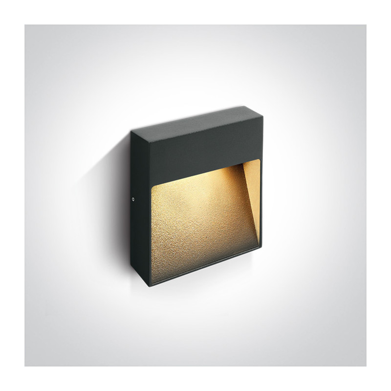 67360A/AN/W kinkiet w kolorze antracyt LED 3000K 9W IP54 nieściemnialny zasilacz LED w zestawie