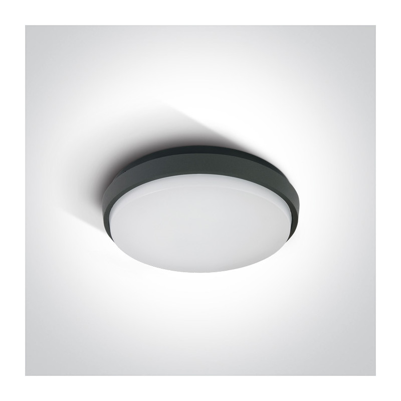 67362/AN/W plafon w kolorze antracyt LED 3000K 20W IP54 nieściemnialny zasilacz LED w zestawie