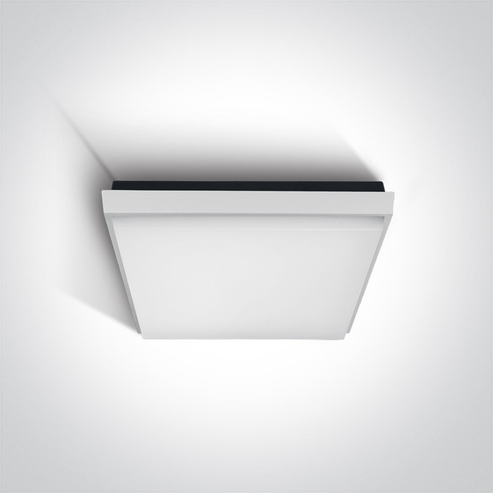 67362A/W/W biały plafon LED 3000K 20W IP54 nieściemnialny zasilacz LED w zestawie