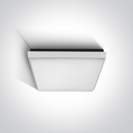 67362A/W/W biały plafon LED 3000K 20W IP54 nieściemnialny zasilacz LED w zestawie