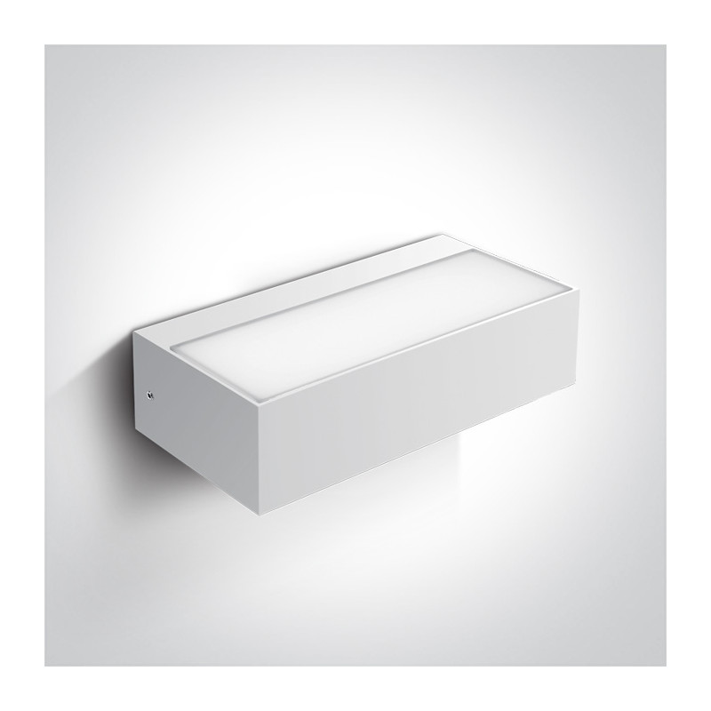 67362C/W/W biały kinkiet LED 3000K 9W IP54 nieściemnialny zasilacz LED w zestawie