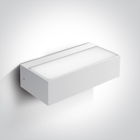 67362C/W/W biały kinkiet LED 3000K 9W IP54 nieściemnialny zasilacz LED w zestawie