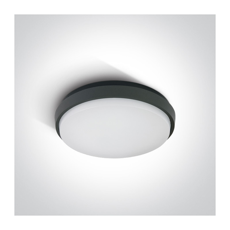 67363/AN/W plafon w kolorze antracyt LED 3000K 30W IP54 nieściemnialny zasilacz LED w zestawie