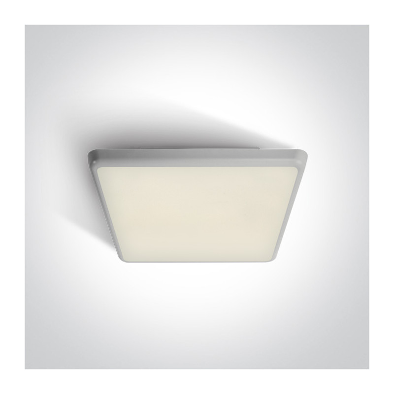 67372/W/W biały plafon LED 3000K 25W IP54 nieściemnialny zasilacz LED w zestawie