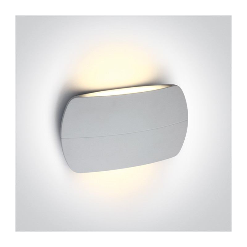 67378A/W/W biały kinkiet  LED 3000K 2x6W IP54 nieściemnialny zasilacz LED w zestawie