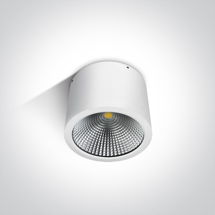 67380A/W/W biały cylinder sufitowy COB LED 3000K 25W IP54 nieściemnialny zasilacz LED w zestawie