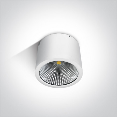 67380A/W/W biały cylinder sufitowy COB LED 3000K 25W IP54 nieściemnialny zasilacz LED w zestawie