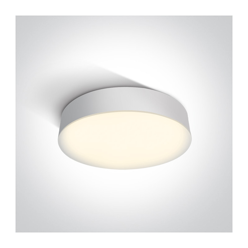 67390/W/W biały plafon LED 3000K 21W IP65 nieściemnialny zasilacz LED w zestawie