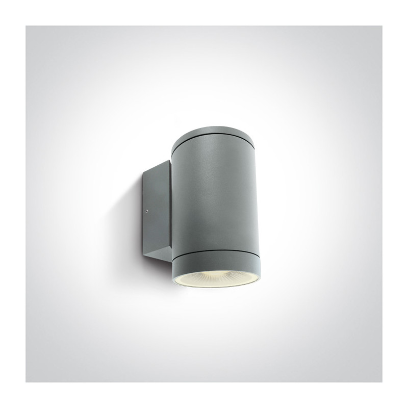 67400D/G szary zewnętrzny cylinder ścienny PAR30, E27 IP65