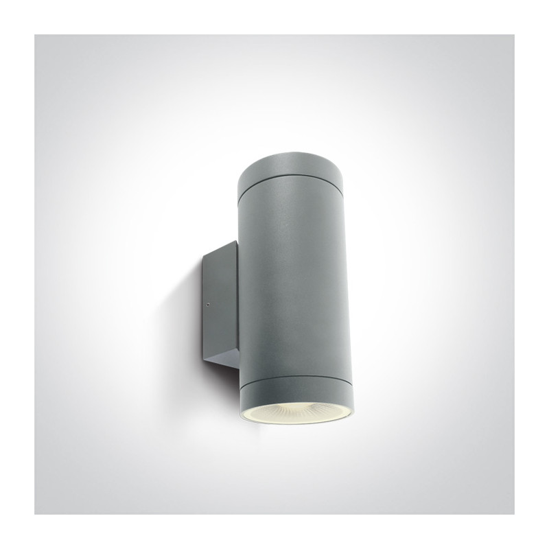 67400E/G szary zewnętrzny cylinder ścienny 2xPAR30, E27 IP65