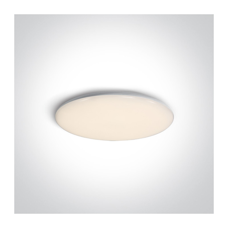 67404/W/C biały plafon LED 4000K 18W IP40 nieściemnialny zasilacz LED w zestawie