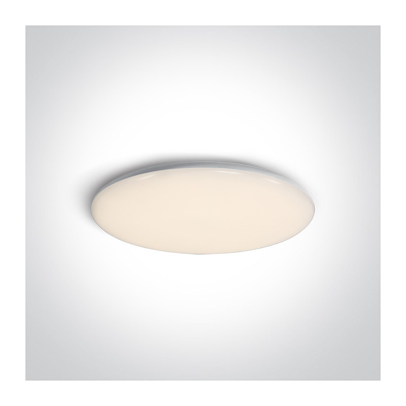 67404A/W/C biały plafon LED 4000K 25W IP40 nieściemnialny zasilacz LED w zestawie