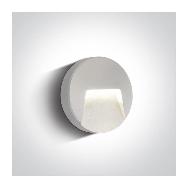 67414/W/W biały zewnętrzny kinkiet AC LED 3000K 3W IP65