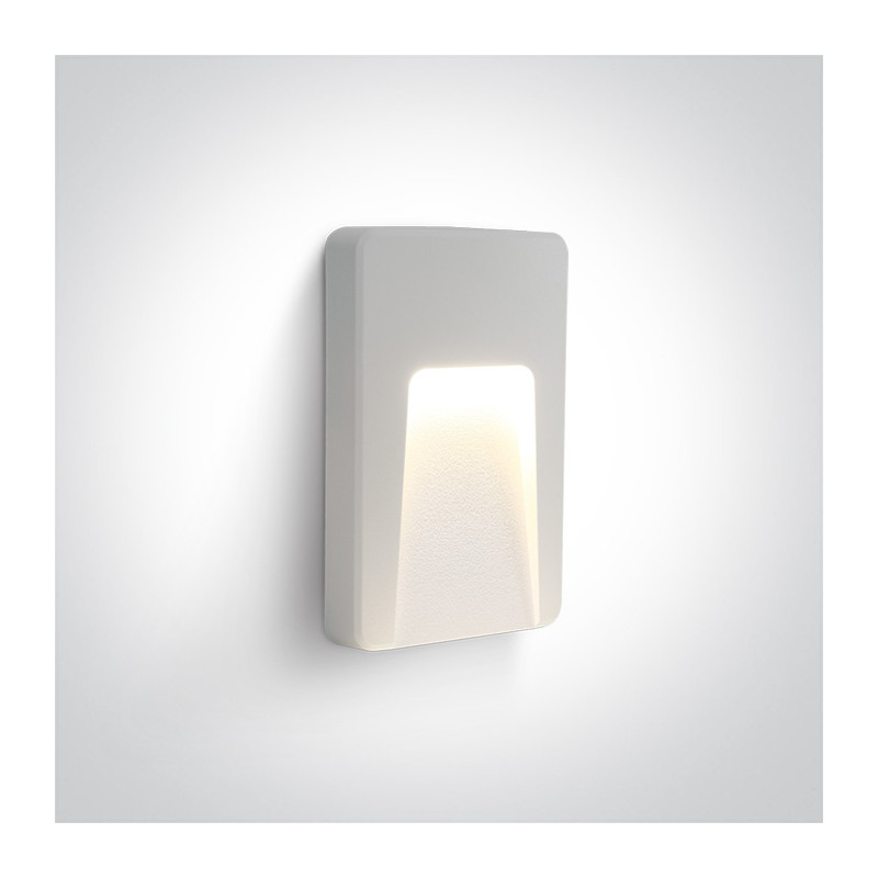 67416/W/W biały zewnętrzny kinkiet AC LED 3000K 3W IP65