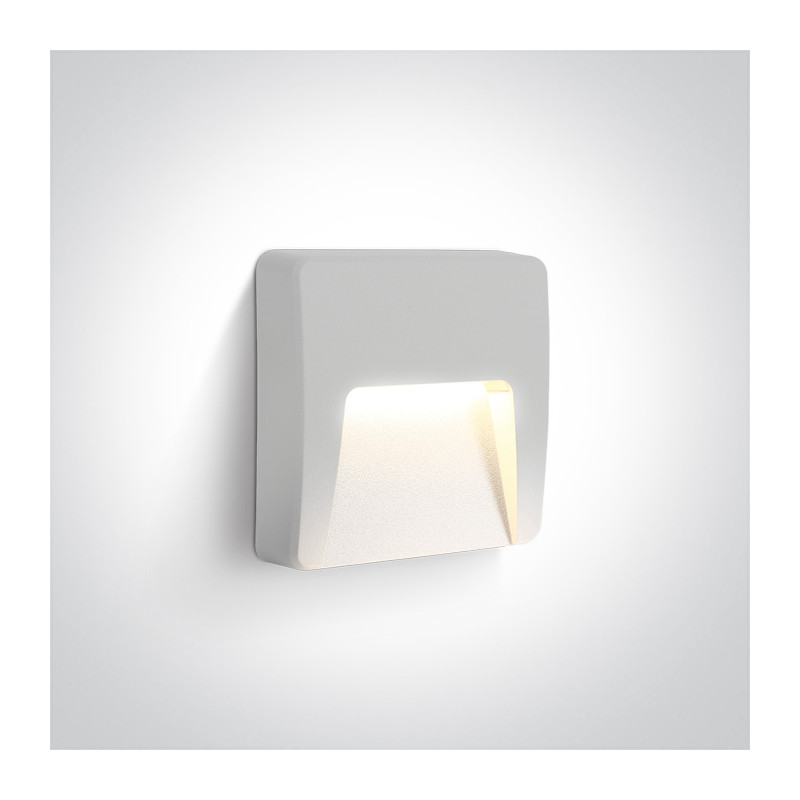 67418/W/W biały zewnętrzny kinkiet AC LED 3000K 3W IP65