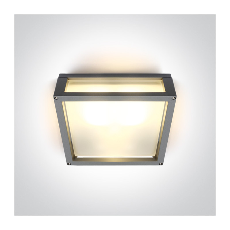 67420B/G szary zewnętrzny kinkiet E27 2x12w IP54