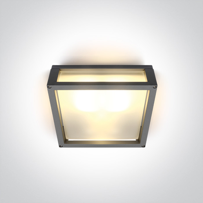  67420BL/G/W szary zewnętrzny kinkiet SMD LED  3000K 13W IP54 nieściemnialny zasilacz LED w zestawie