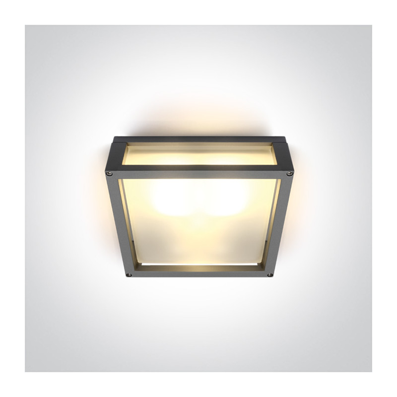  67420BL/G/W szary zewnętrzny kinkiet SMD LED  3000K 13W IP54 nieściemnialny zasilacz LED w zestawie