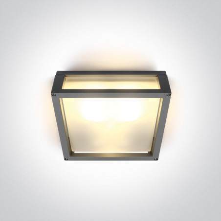  67420BL/G/W szary zewnętrzny kinkiet SMD LED  3000K 13W IP54 nieściemnialny zasilacz LED w zestawie