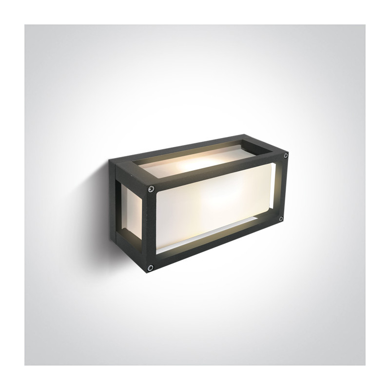 67420L/AN/W zewnętrzny kinkiet w kolorze antracyt SMD LED  3000K 7W IP54 nieściemnialny zasilacz LED w zestawie