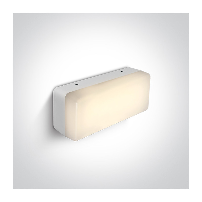 67424/W/W biała ścienna lampa LED 3000K 9W IP54 zasilacz 350mA w zestawie