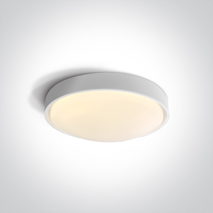 67436/W/W biały plafon LED 3000K 20W IP44 nieściemnialny zasilacz LED w zestawie