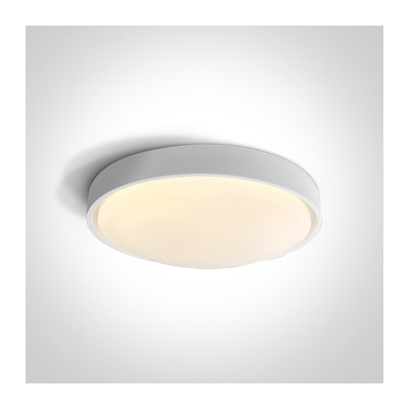 67436A/W/W biały plafon LED 3000K 20W IP44 nieściemnialny zasilacz LED w zestawie