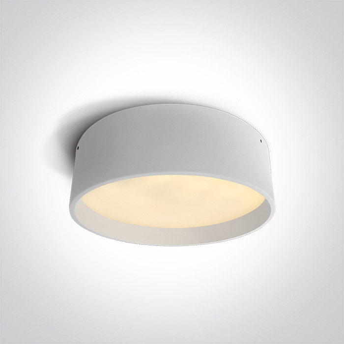 67438A/W/W biały plafon LED 3000K 45W IP44 nieściemnialny zasilacz LED w zestawie