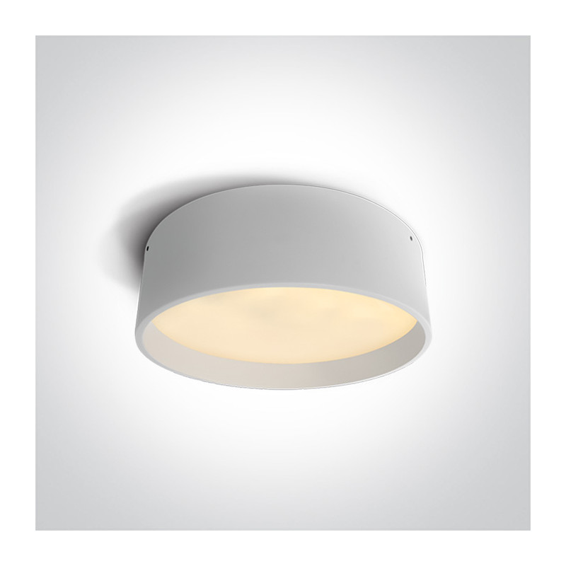 67438A/W/W biały plafon LED 3000K 45W IP44 nieściemnialny zasilacz LED w zestawie