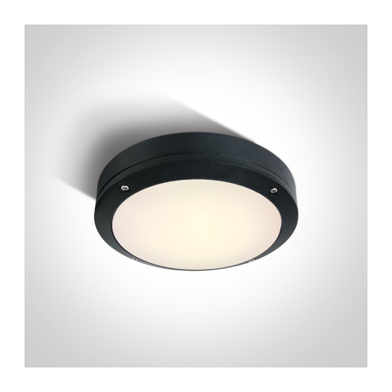 67442/B/W czarny klasyczny zewnętrzny kinkiet LED 3000K 10W  IP54, AC LED