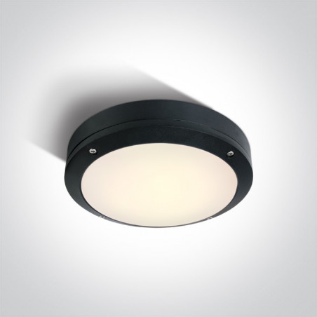 67442/B/W czarny klasyczny zewnętrzny kinkiet LED 3000K 10W  IP54, AC LED