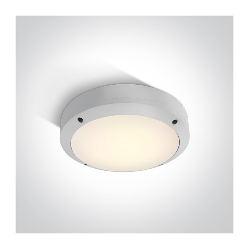 67442/W/W biały klasyczny zewnętrzny kinkiet LED 3000K 10W  IP54, AC LED