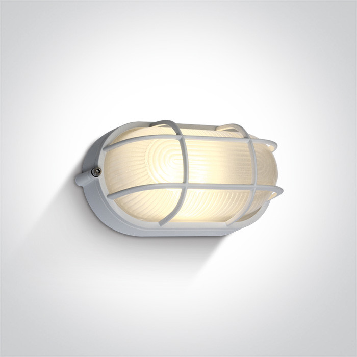 67444C/W/W biały klasyczny zewnętrzny kinkiet LED 3000K 10W  IP54, AC LED