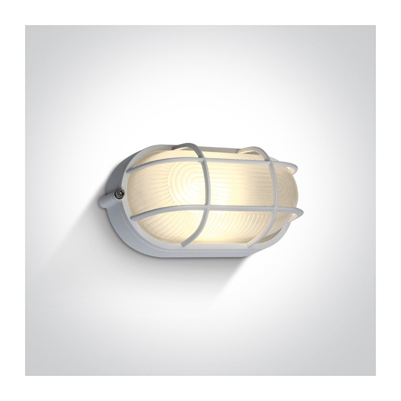 67444C/W/W biały klasyczny zewnętrzny kinkiet LED 3000K 10W  IP54, AC LED