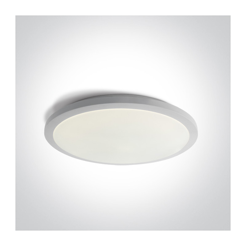 67448A/W/W biały plafon LED 3000K 36W  nieściemnialny zasilacz LED w zestawie